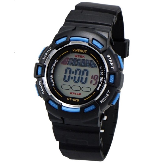 Jam Tangan Watch Vinergy Digital Sport AR VT 629 G Waterproof