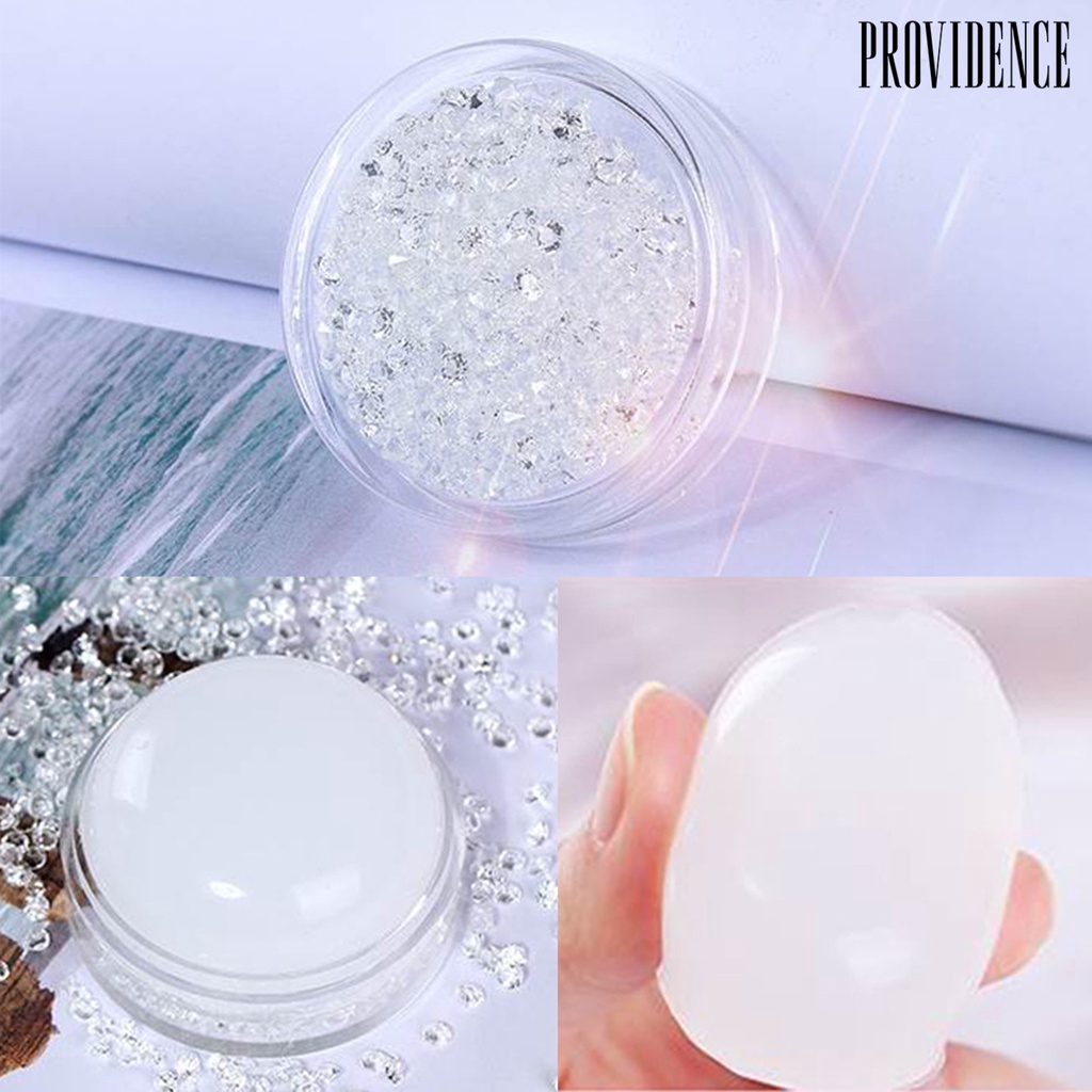 Providence Nail Seal Non-Deformed Detachable Lightweight Round Silicone Transparent Soft Stamper for Manicure