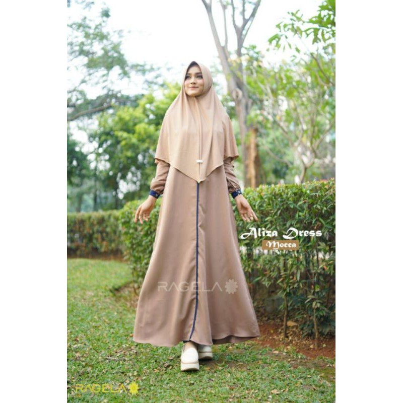 aliza dress gamis simpel ragela