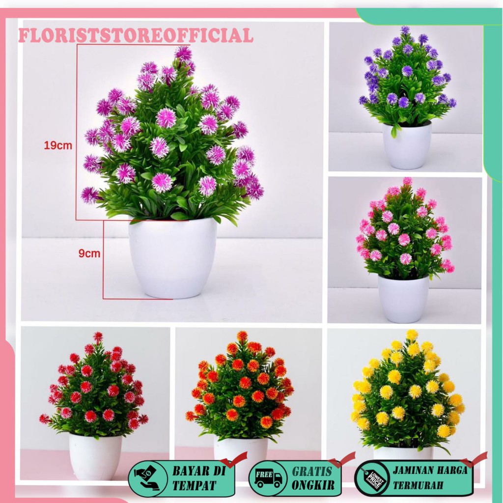 COD BUNGA PLASTIK BUNGA PAJANGAN IMITASI BUNGA ARTIFISIAL BUNGA BONSAI TANAMAN HIAS PLASTIK BP1104