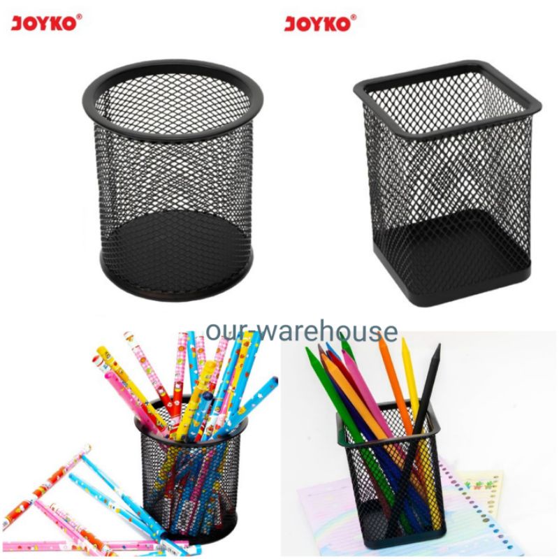 

Tempat Pen Pensil Jaring Jala, Tempat Alat Tulis, Desk Set, Pen Holder JOYKO DS 17 atau DS 16