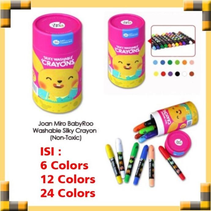

Joan Miro Crayon| Baby Roo| Jar Melo Washable Silky Crayons
