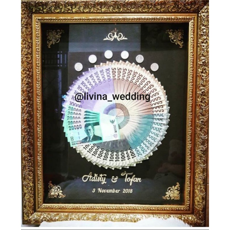 mahar akrilik dan uang pernikahan