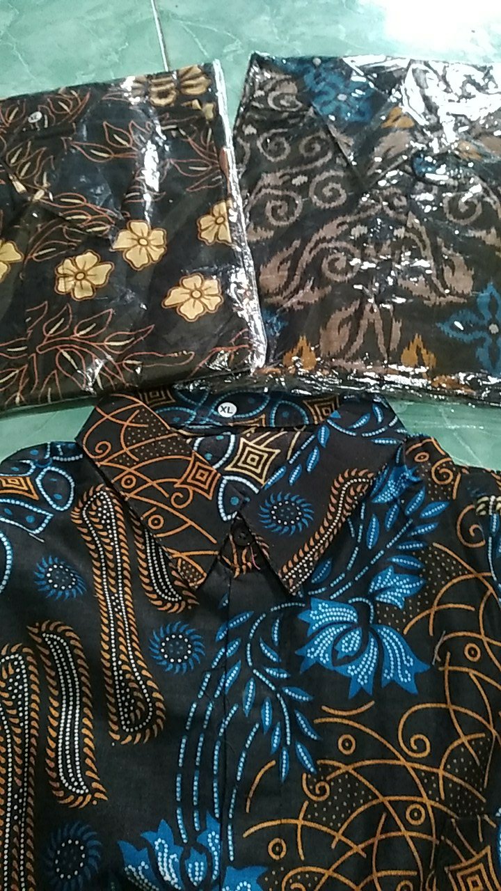 Bswart Batik Hrb026 Kenongo Hem Pendek Padi Pekalongan M L Xl Batik Pria Murah Modern Grosir