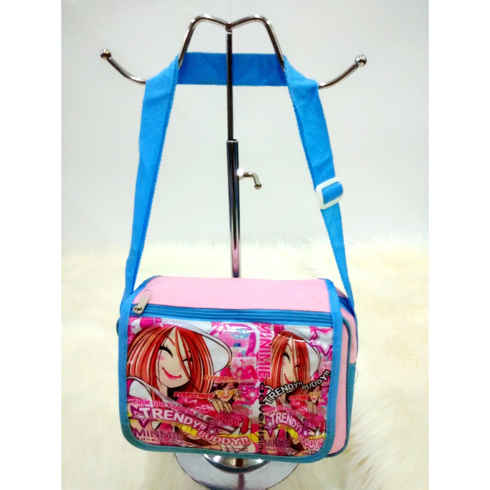 Tas Min-Mie Selempang Pink/Biru