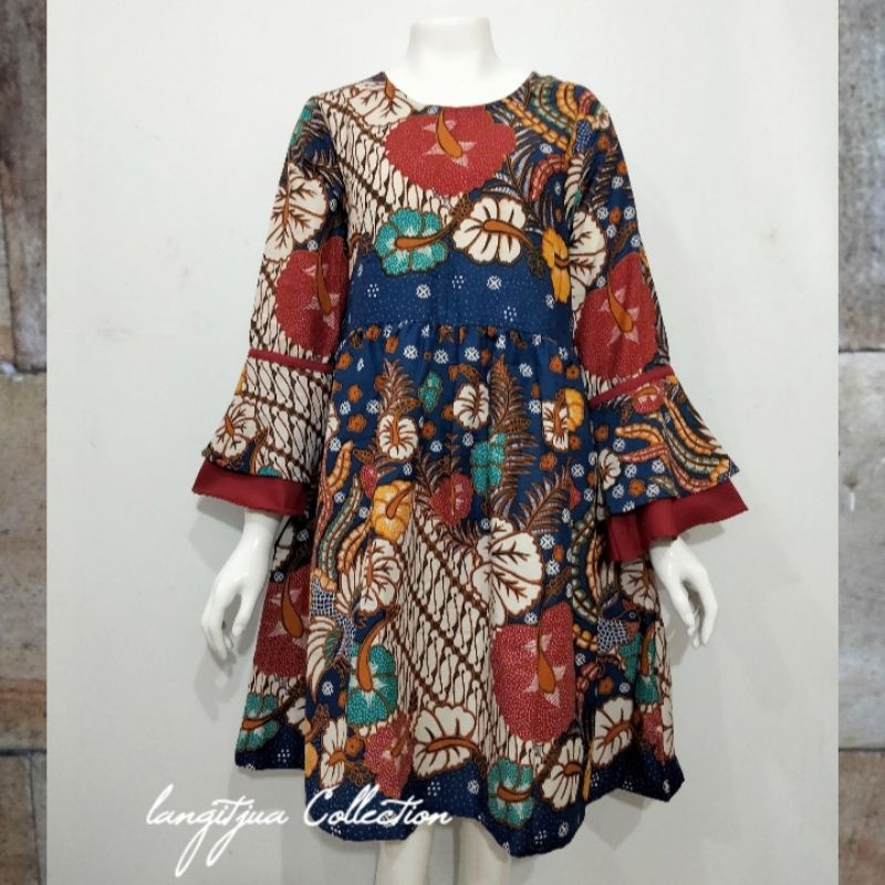 TUNIK DOBBY TIRTAMAS | TUNIK BATIK BAHAN DOBBY