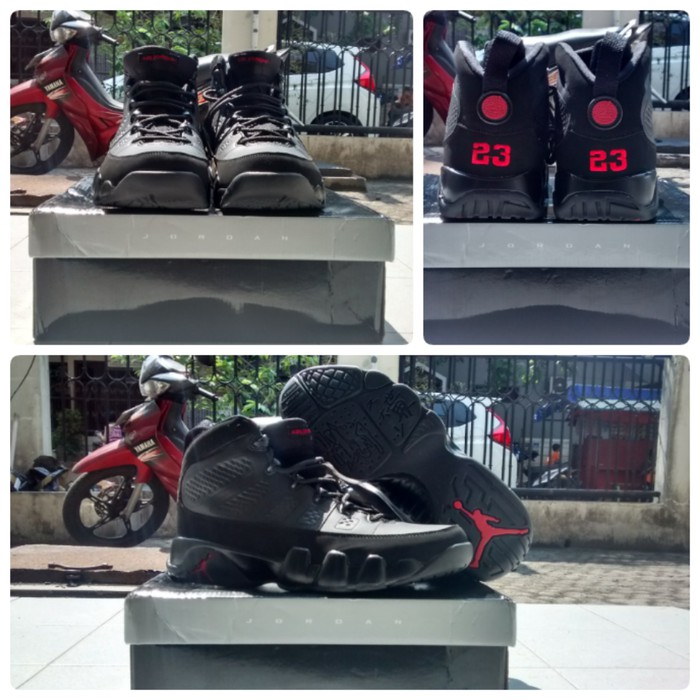 Sepatu Basket Air Jordan 9 Anthracite Bred