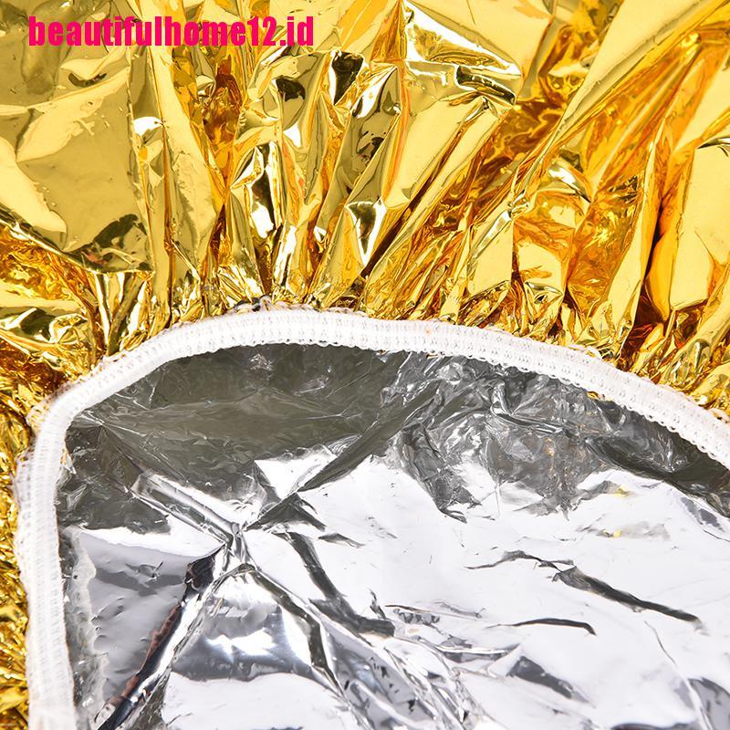 Topi Pelindung Rambut Elastis Bahan Aluminum Foil Untuk Mandi