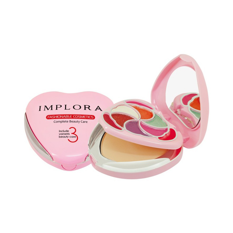 IMPLORA  EYESHADOW 3 FASHIONABLE/SHADOW MURAH KUMPLIT + BEDAK