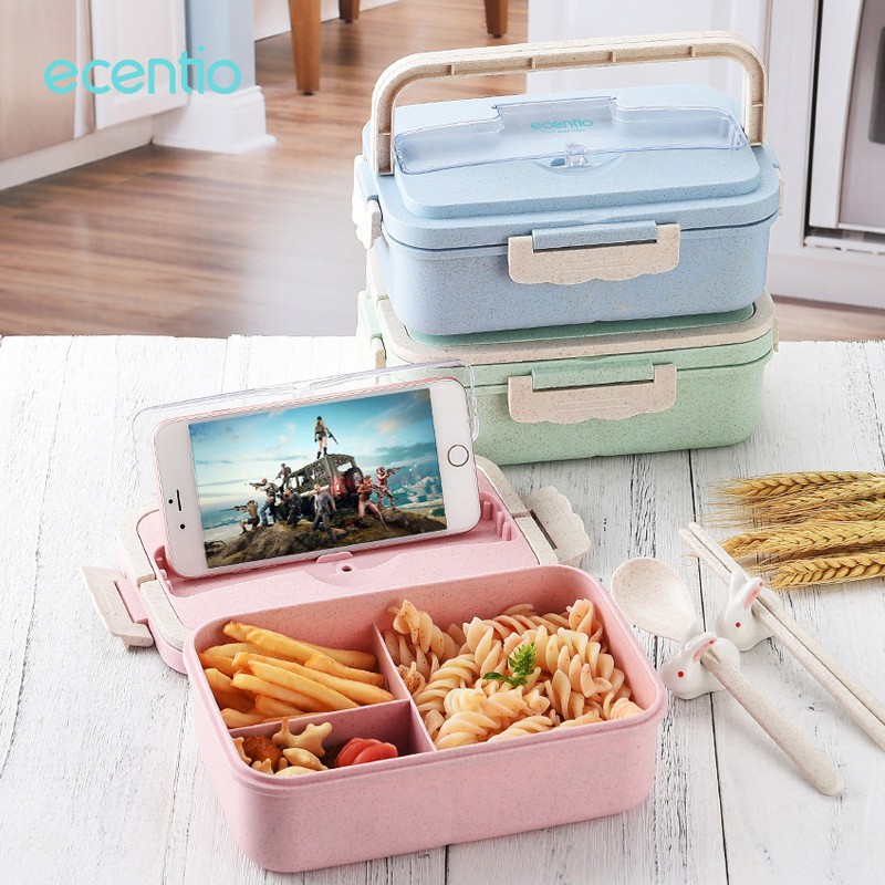 

Ecentio 3 Warna Jerami Gandum Kotak Tempat Makan/Lunch Box/BPA Free(FREE SENDOK MAKAN DAN SUMPIT)