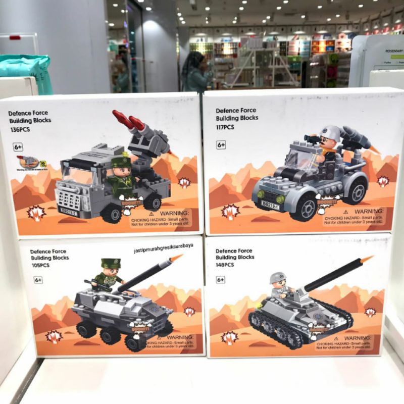 3 IN 1 DEFENCE FORCE BUILDING BLOCKS MINISO LEGO MINISO MAINAN ANAK MINISO