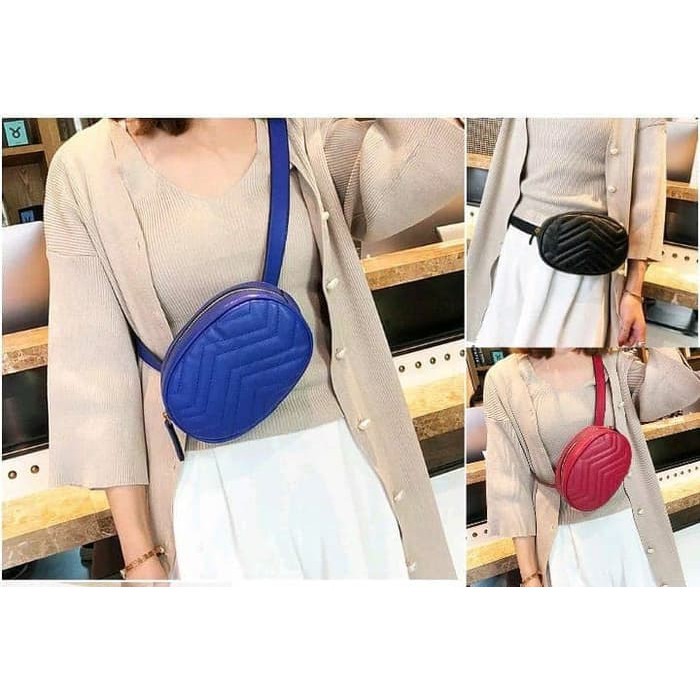 Tas slempang CIRCLE wanita lucu santai modis sekolah casual murah top