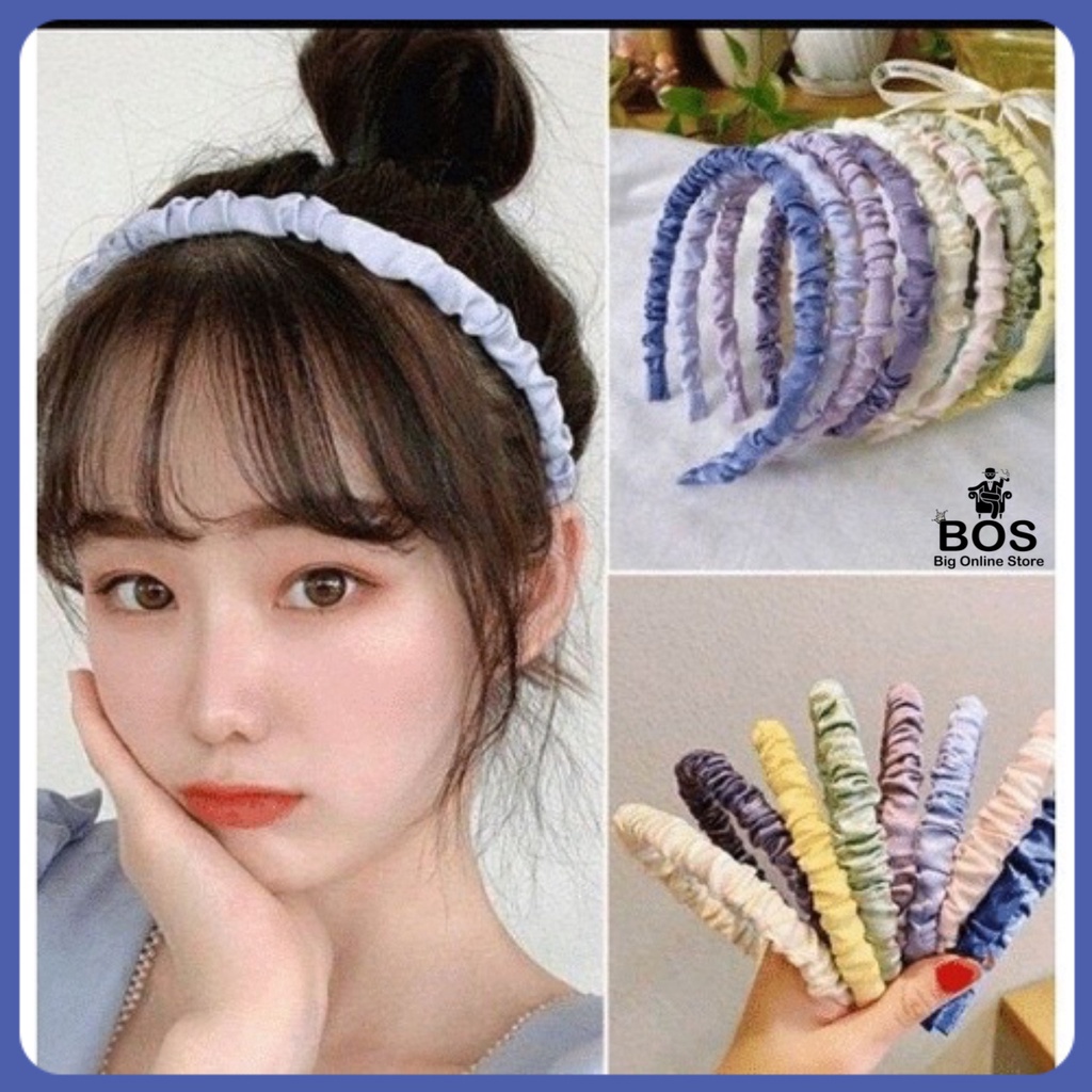 BOS - BANDO KOREAN WARNA WARNI | HEADBAND SCRUNCHIE FULL COLOUR