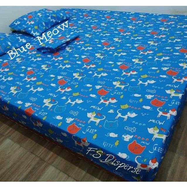 [𝐏𝐑𝐈𝐍𝐂𝐄𝐒𝐒] SPREI MURAH MOTIF CAT / SPREI MOTIF KUCING / SPREI BEST SELLER / GROSIR SPREI HOME MADE