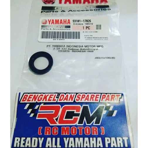 OIL SEAL SIL SELAH SLAH SELAHAN KICK STATER RXKING RX KING RXK RXS ORI ORIGINAL YAMAHA 93101-17826