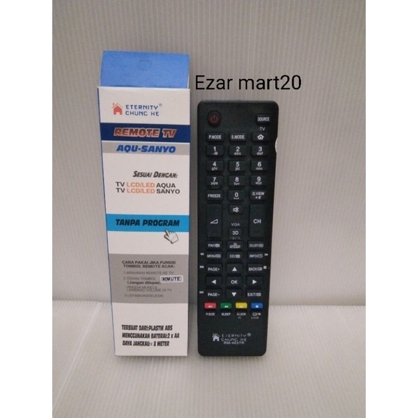 REMOTE TV LCD/LED 463 AQUA-SANYO(LE32AQT6100LE40AQT8550)