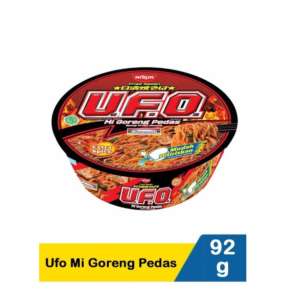 

Indomaret Ufo Mi Goreng Pedas 92G