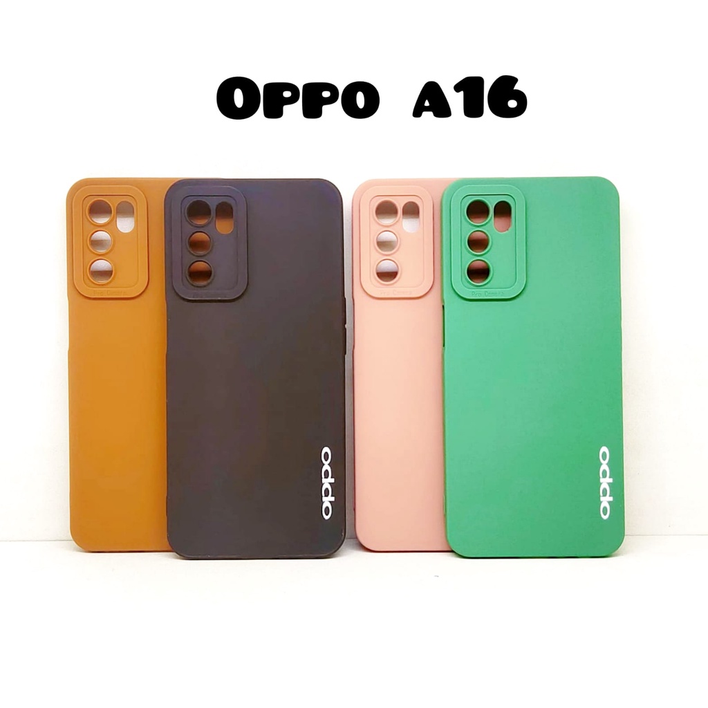 Luxury Soft Matte Case 9D Oppo A52 A92 A5 A9 2020 A31 A15 A33 A53 A54 A74 4G A95 4G A16 Solid Color Angel Eye Lens