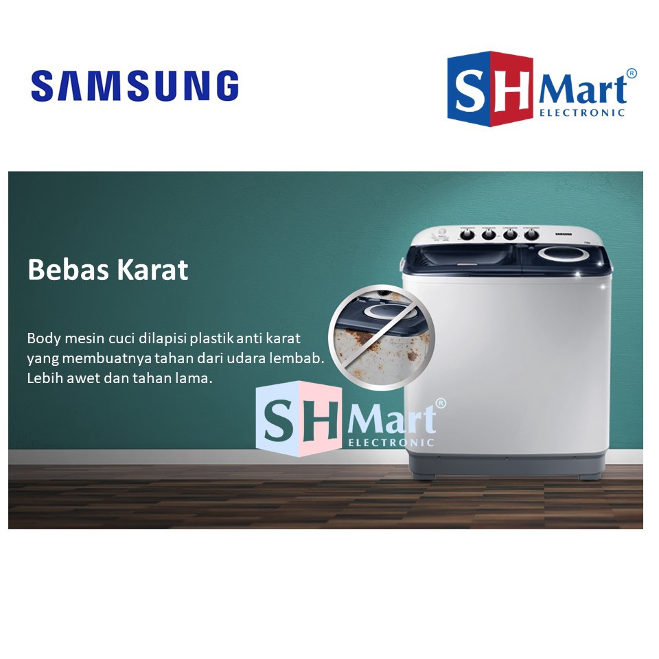 MESIN CUCI 2 TABUNG 8,5 KG SAMSUNG WT85H3210MB WT85H FREE PASANG ( MEDAN )