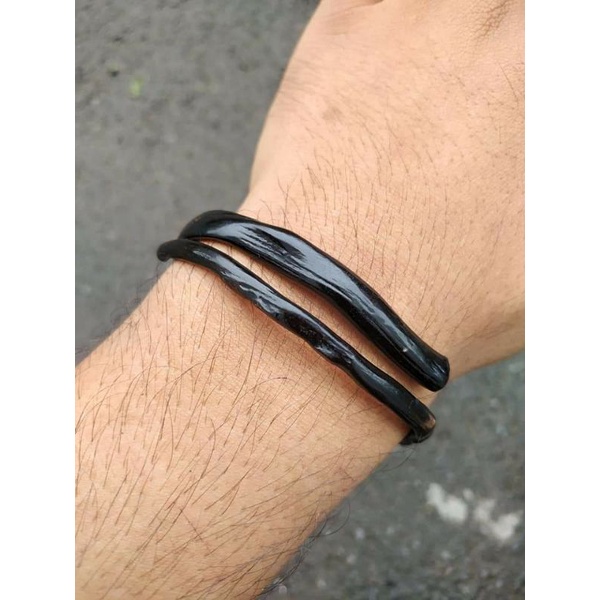 Akar Bahar hitam gelang akar Bahar hitam asli polos natural