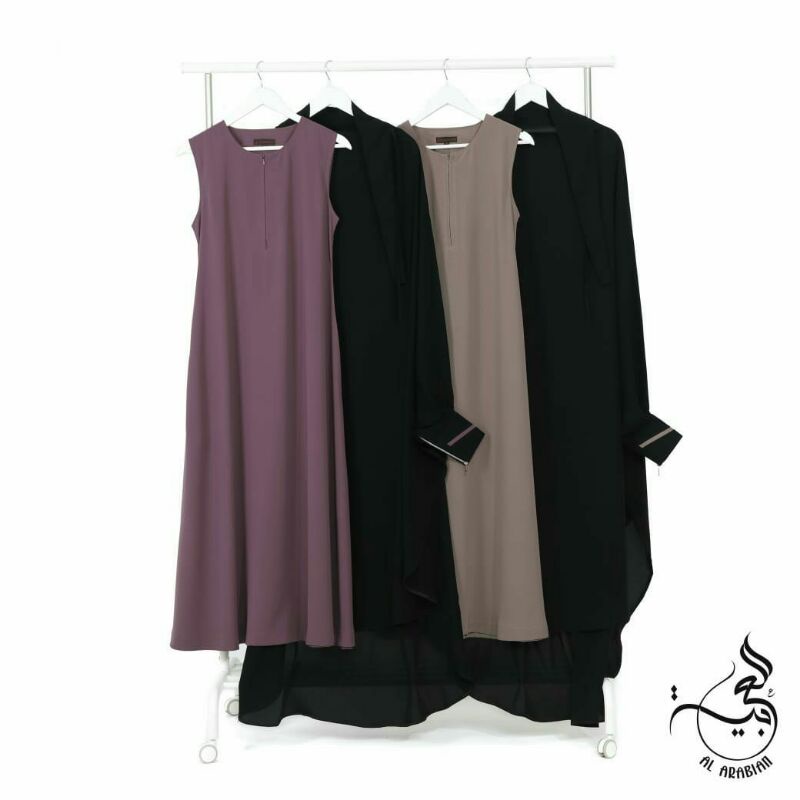 ABAYA INSIDE ALYA - FRENCH KHIMAR  AL ARABIAN
