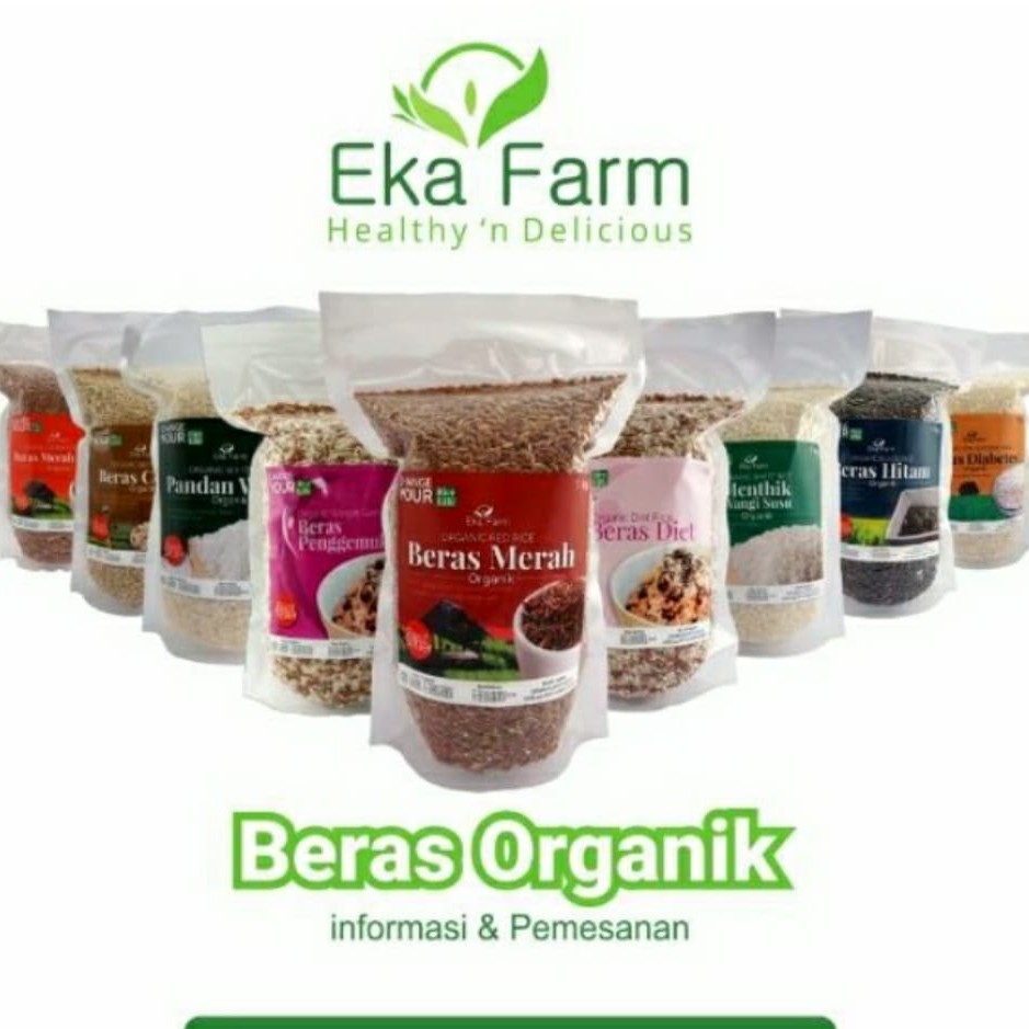 

Beras Organik Eka Farm - Diabetes - Merah - Hitam - Diet -Pandan Wangi