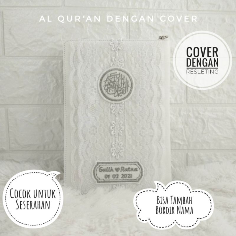 Quran Seserahan Mahar Hantaran Pernikahan Cover Cantik A5 Sedang