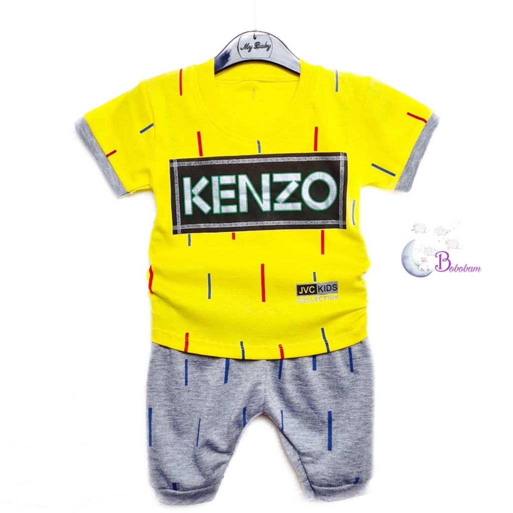 BAJU BAYI BOBOBAM ECER K3NZ0 ABU SETELAN ANAK LAKI-LAKI / SETELAN ANAK HARGA GROSIR