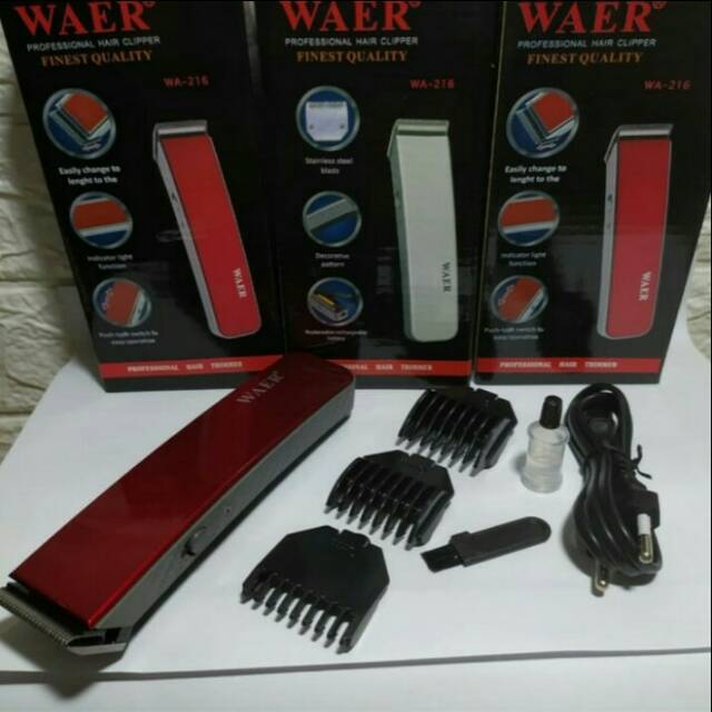 Alat Cukur Rambut Kumis Waer WA-216 - Trimmer Waer 216 - Hair Clipper