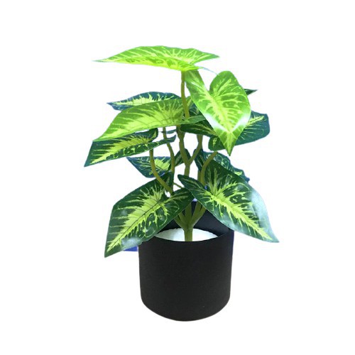 DS Pot32-33 Tanaman Hias Indoor Plastik Pot Bunga Artificial Daun Rambat Dekorasi Kering