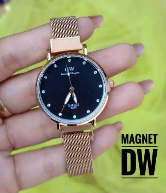 Jam Tangan Wanita Korea DWE Diamond Strap Magnetik