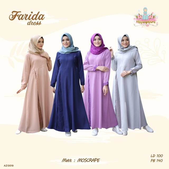 Farida Dress Gamis by Alzain Fashion