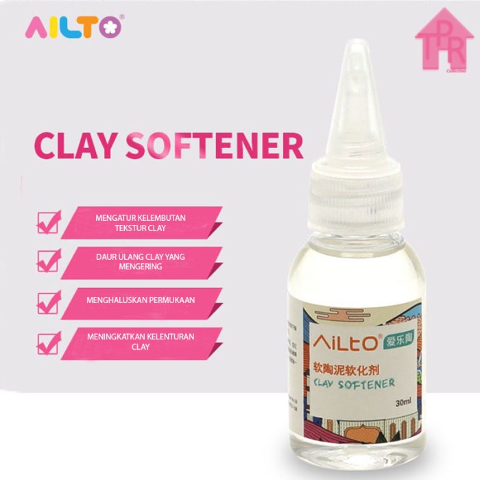 Ailto - pengencer polymer clay oven baked / softener oil clay 30ml.