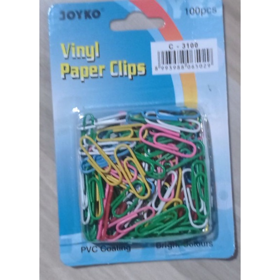 

Joyko Paper Clips Penjepit Kertas Color 1 Box 100 Pcs