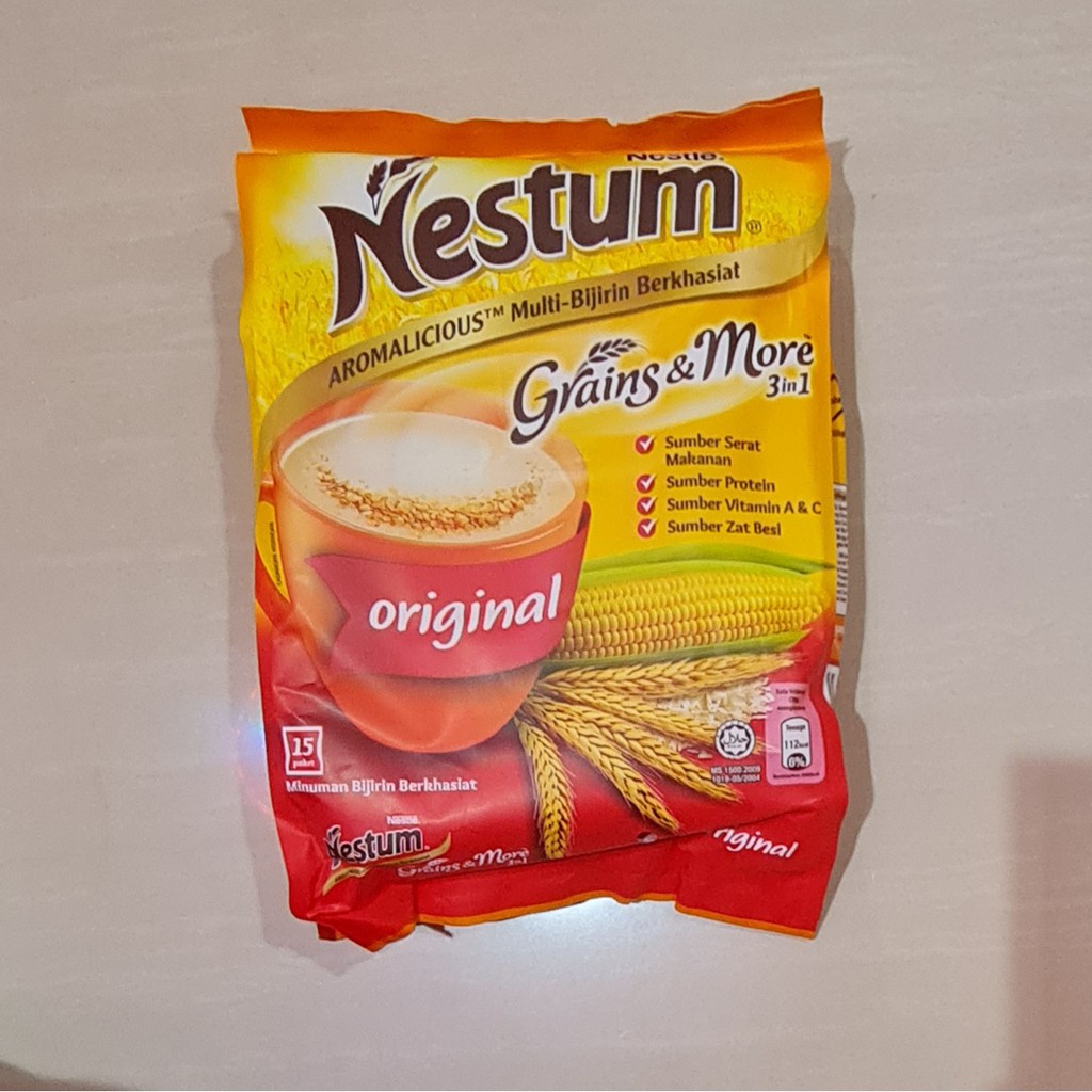 Nestle Nestum Grains &amp; More 3 in1 Rasa Original Multi Bijirin Berkhasiat 15 x 30 Gram