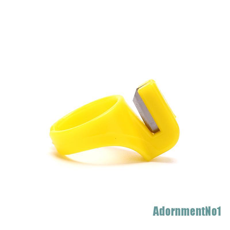 [AdornmentNo1]Plastic Thimble Sewing Ring Thread Cutter Finger Knife Sewing Craft DIY Tool