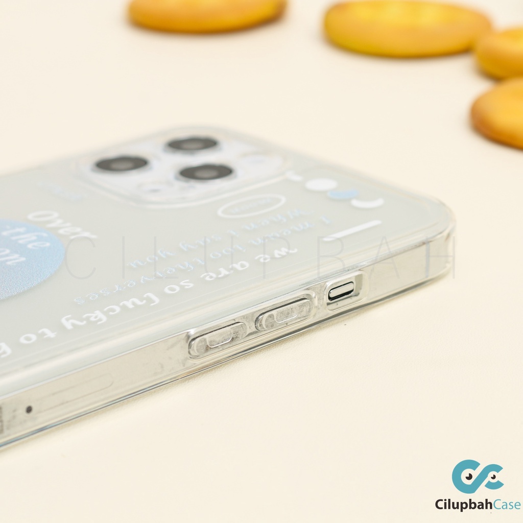 Clear Soft Case The Moon Lens Cover iPhone 7 8 SE 7+ 8+ X XR XS 11 12 13 MINI PRO MAX