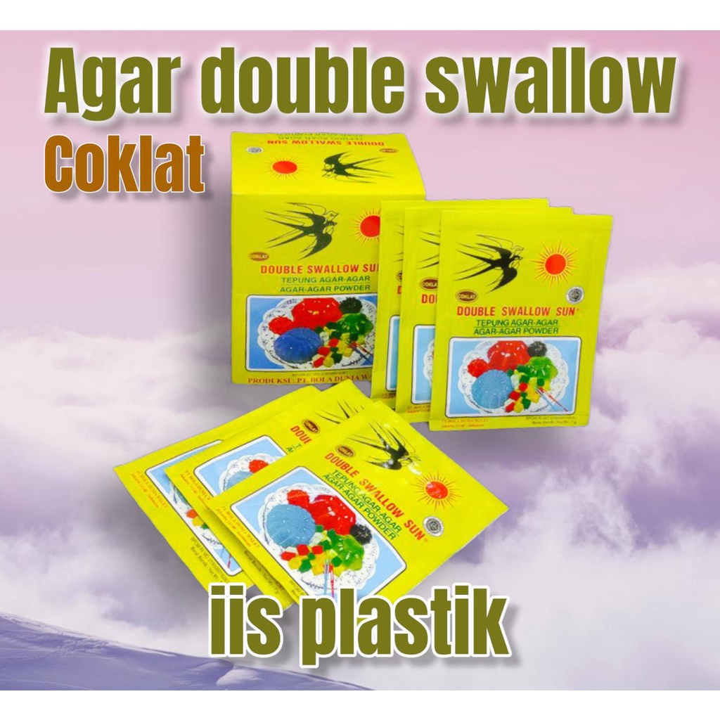 Agar agar double swallow sun sachet 7gram / Agar agar powder cap dua walet