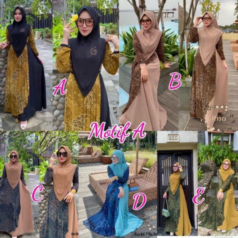 set syar'i Aira by irna galery preloved