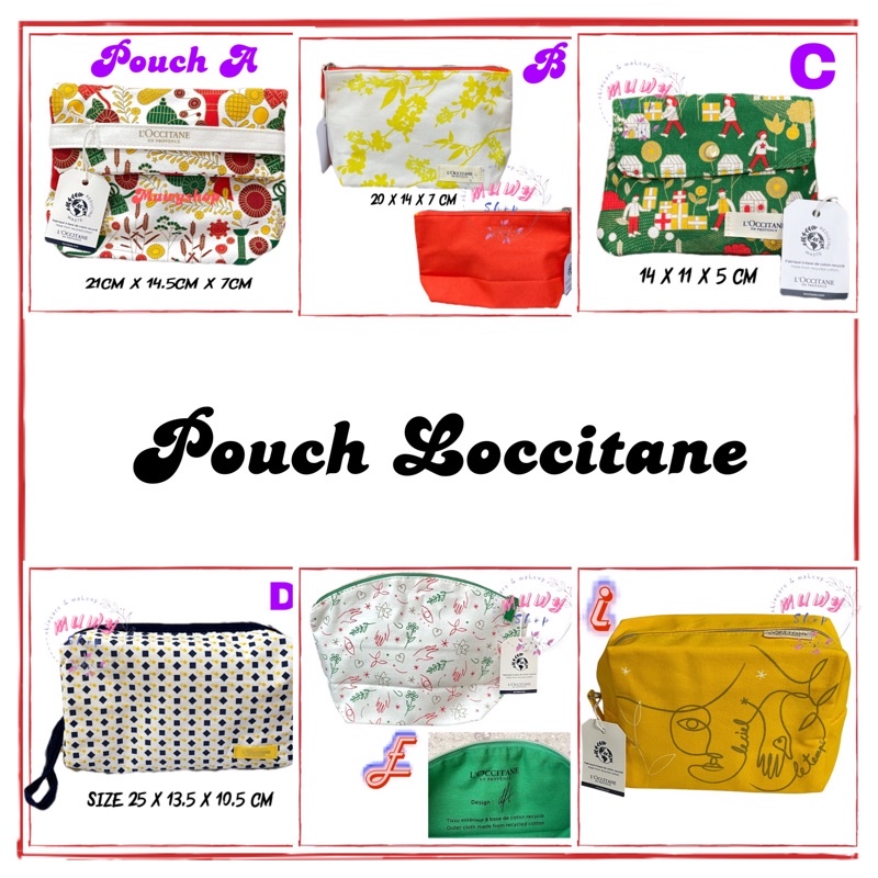 L'Occitane Loccitane Pouch Dompet Tas Kosmetik Skincare