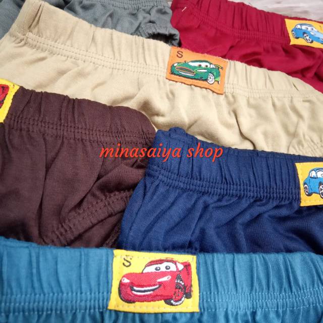 6 pcs Celana Dalam Anak Laki-laki CD Kolor Anak Cowok Uk. S - XL