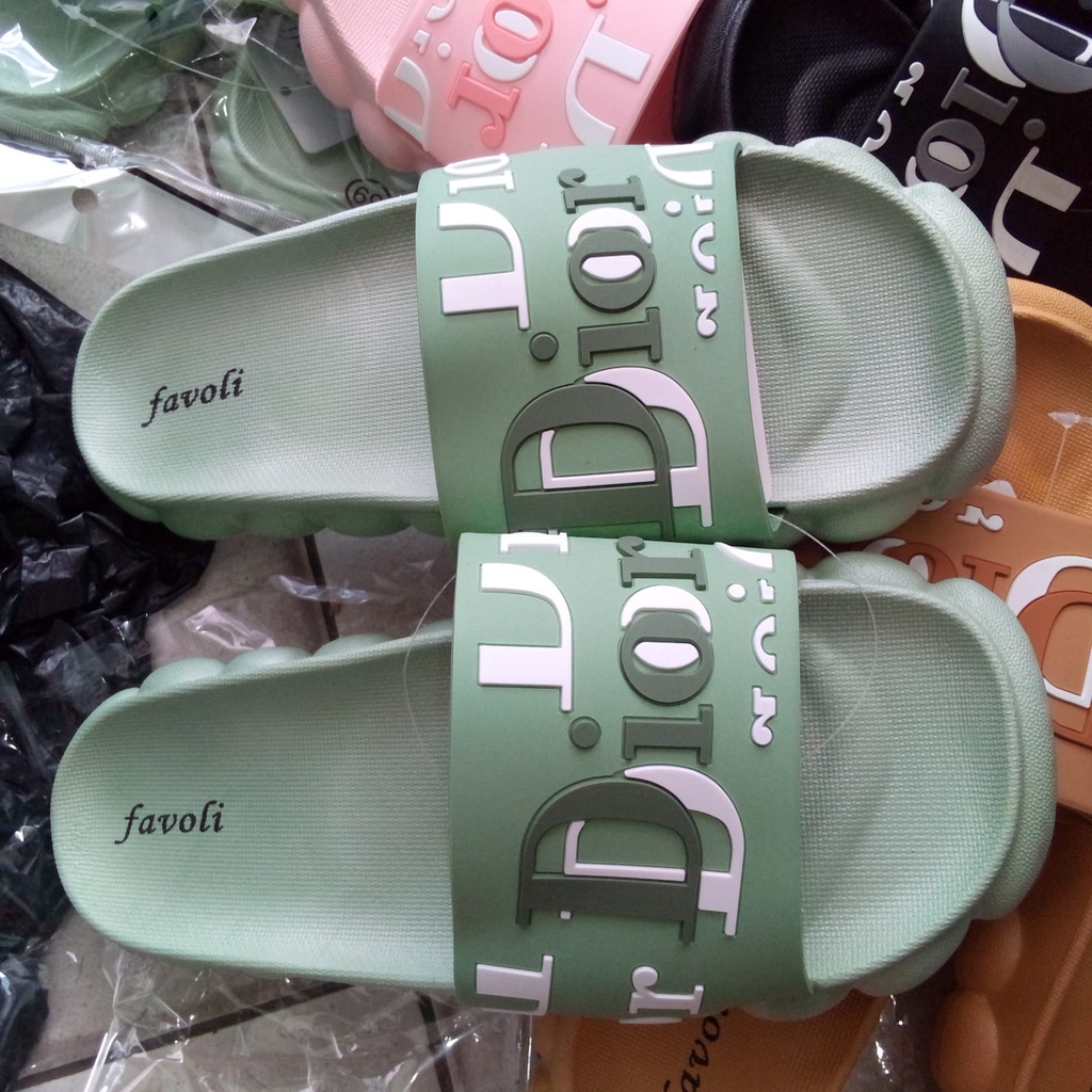 SANDAL SELOP WANITA  BAHAN KARET JELLY  2215 SIZE 37-40