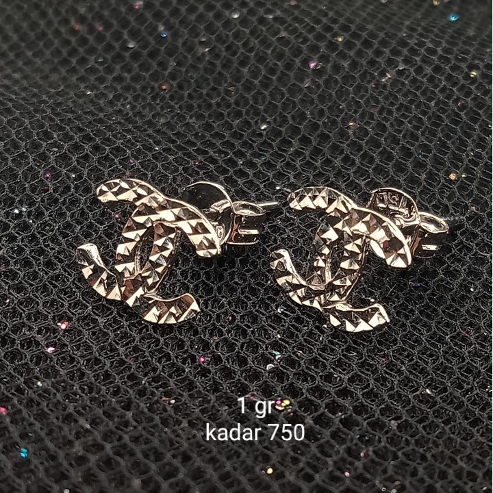 Anting Fashion Anting Emas 17K - 1 gr Kadar 750 - 1609