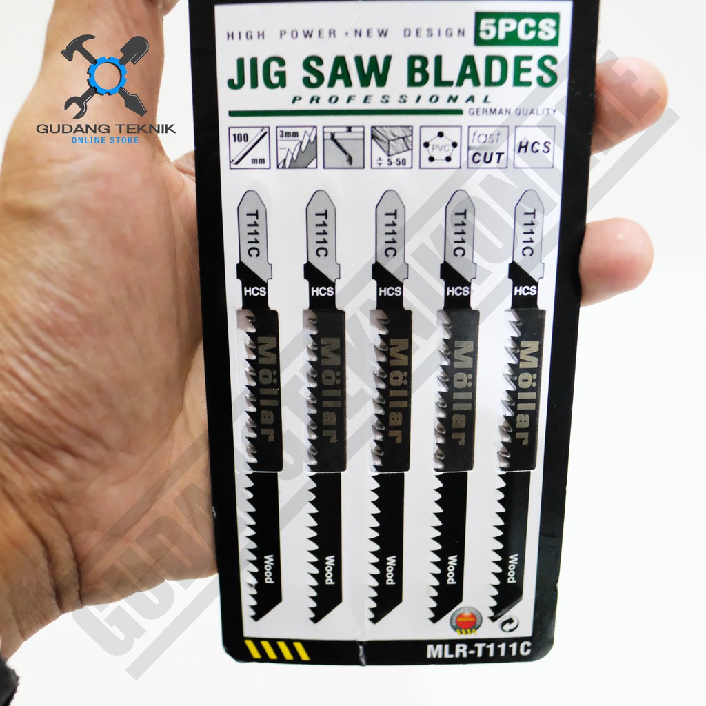 (SATUAN/PER PCS) Mollar Mata Jigsaw T101A0 - T111C 1 Pcs SATUAN / Mata Gergaji Jigsaw  T101A0 - T111C  - Jig Saw Blades Mollar