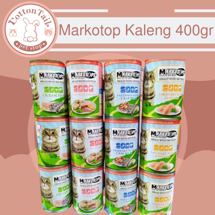 Markotops Kaleng 400gr - Makanan Basah Kucing Markotop