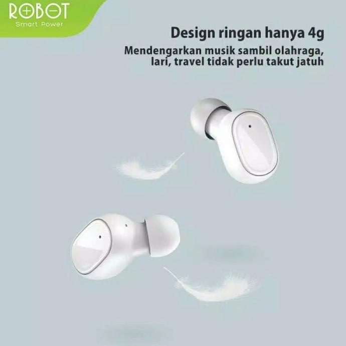 Original Robot Wireless Earphone Earbuds T20 Tws Bluetooth Headset 5.0 Eb78368