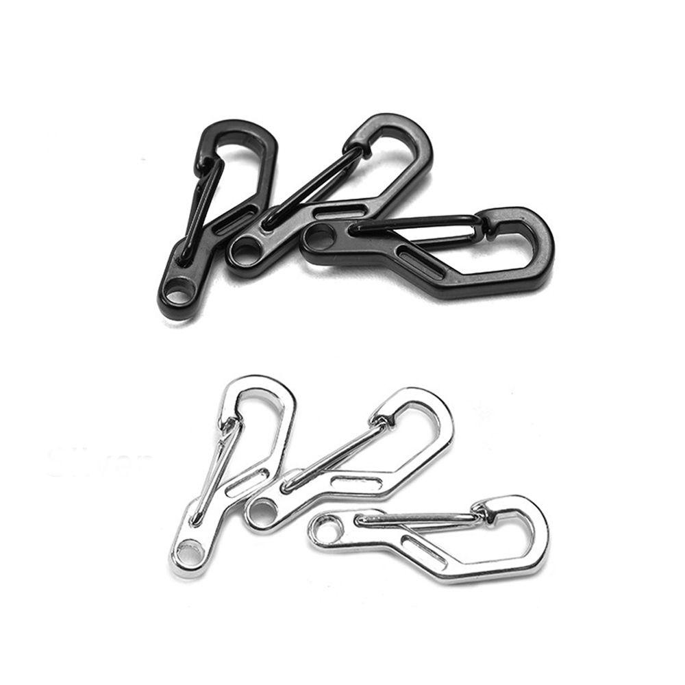 Nanas 4 /8pcs D Carabiner Gantung Gesper Kait Luar Ruangan Safety Travel Tools Camping Keyring