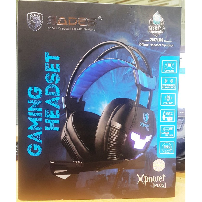 Headset Gaming Sades Xpower Plus / Sades 706S / Sades Xpower 706S