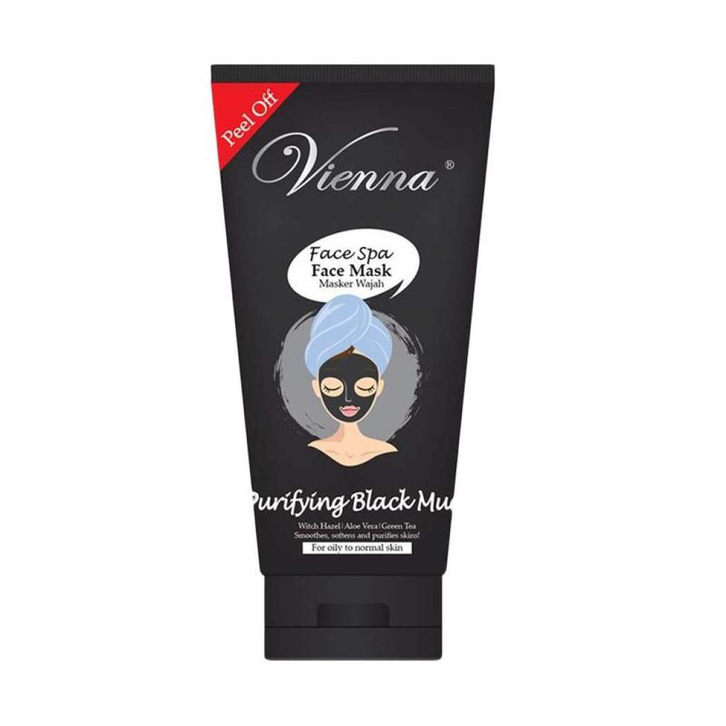 Vienna Face Spa Peel Off Mask Purifying Black Mud Tube - 50ml