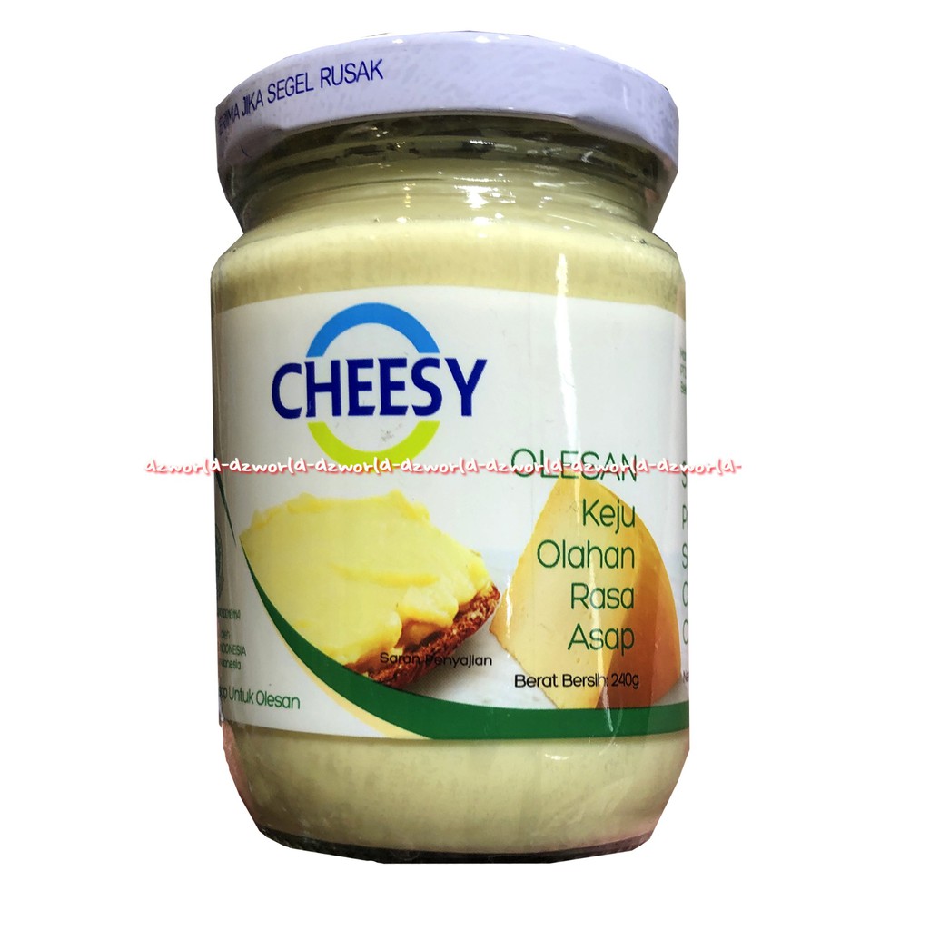 Cheesy Olesan Keju Olahan Rasa Asap 240gr Selai Keju Di Botol Jar Cheese Chesy